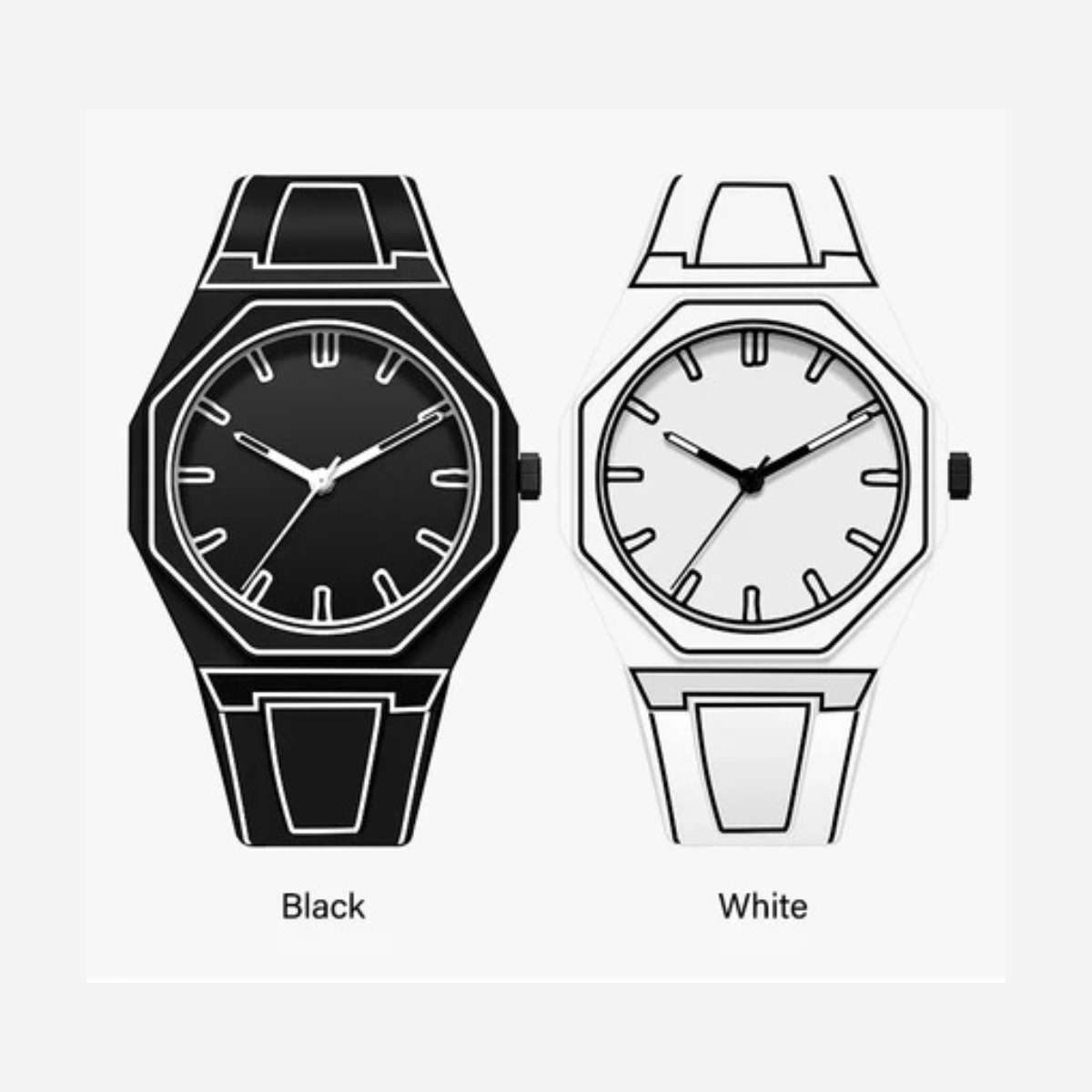 Modern Minimalist Sketching Creative Sports and Leisure Design Watch