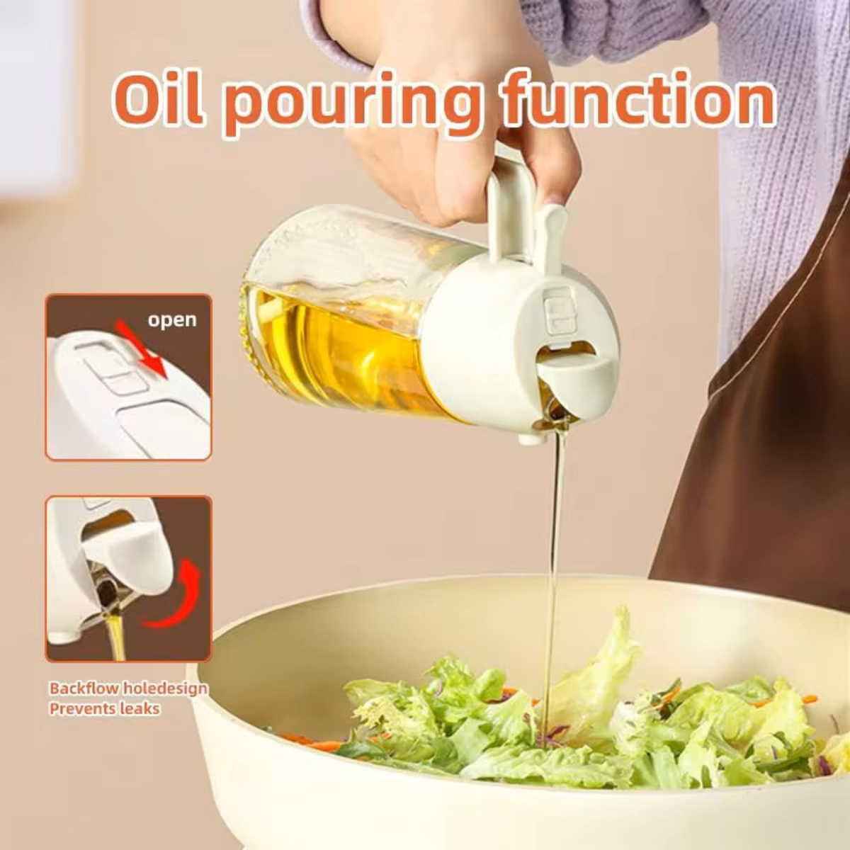 2-in-1 Glass Oil Dispenser