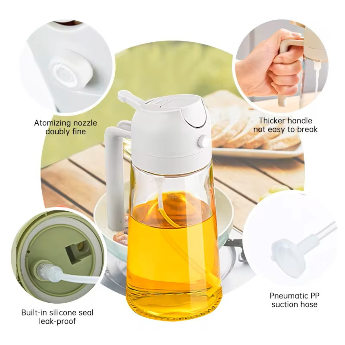 2-in-1 Glass Oil Dispenser