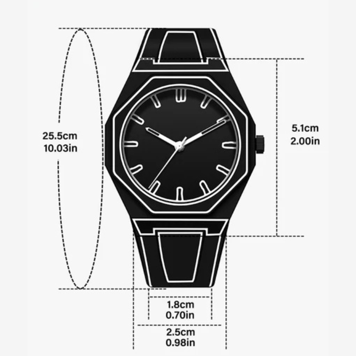 Modern Minimalist Sketching Creative Sports and Leisure Design Watch